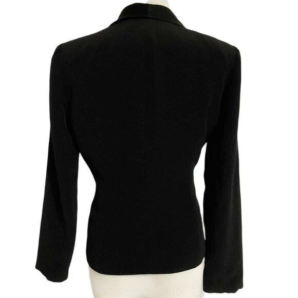 Cache Size 2 Black Jacket Blazer Classy Elegant - Picture 3 of 6